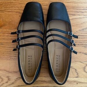Square Toed Mary Jane Flats